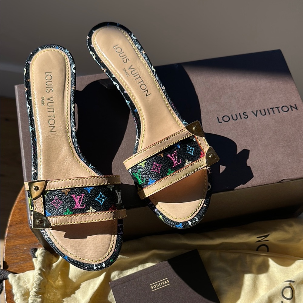 Louis Vuitton Monogram Multicolore Slide Sandals